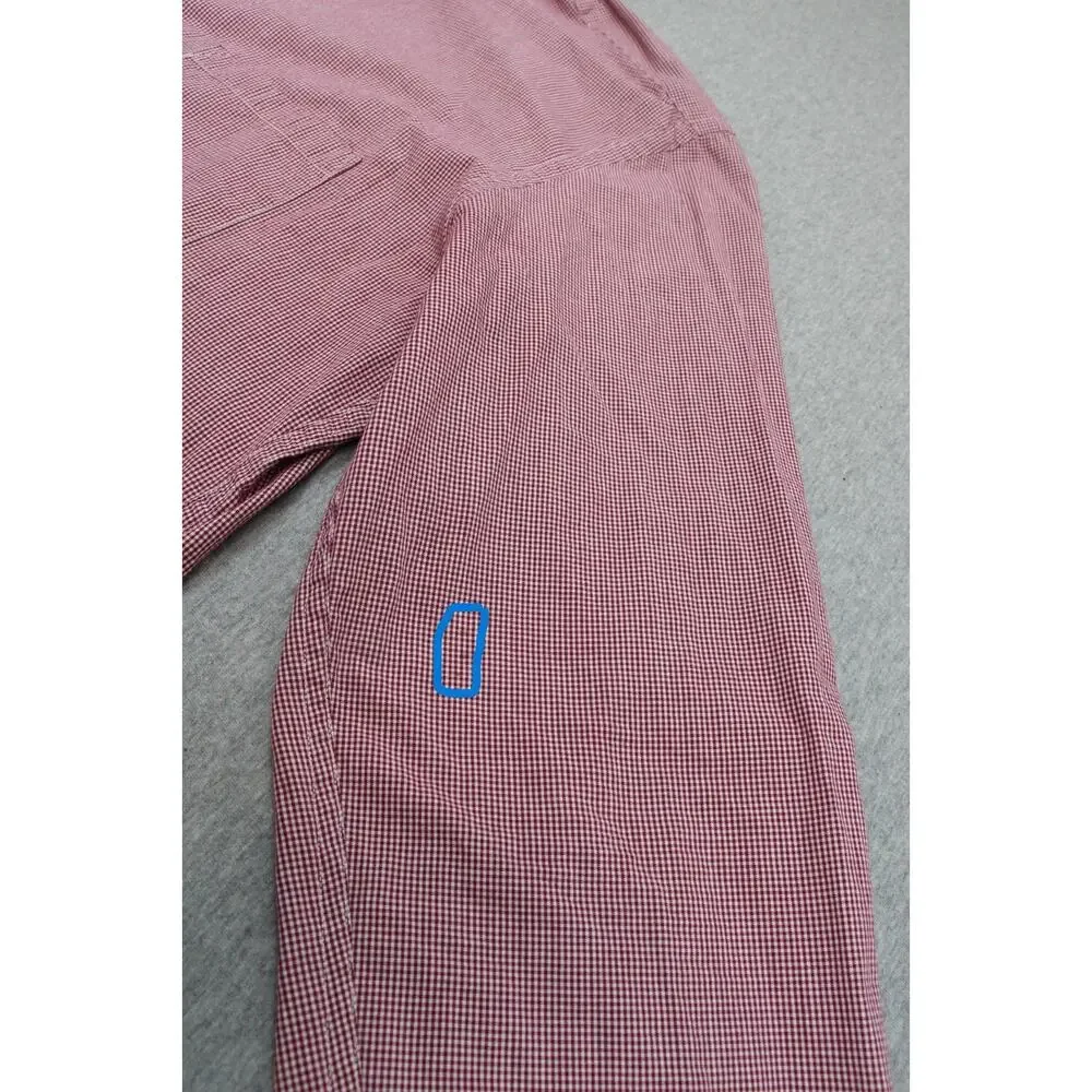 J‎ Crew Shirt Mens XL Gingham Check 100% Cotton Slim Fit Button-Down
